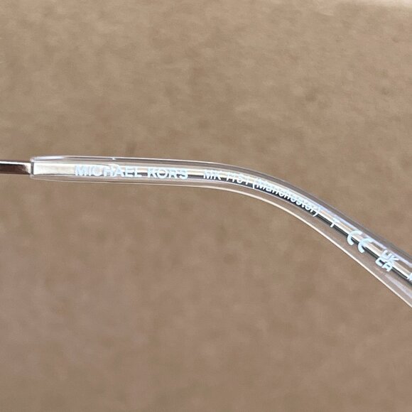 Michael Kors sunglasses brown mirror gold rimless Mk1151 Manchester Oval NWT NEW - Picture 9 of 13